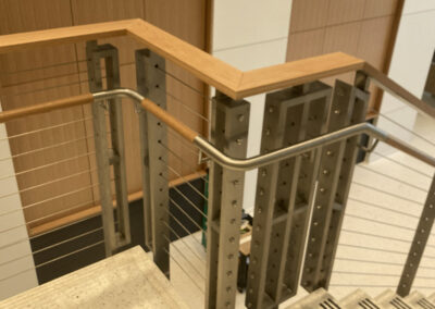 Cable Railing with wood top (Commercial)