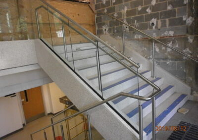 UNC Peabody Hall Glass Handrails (Commercial)