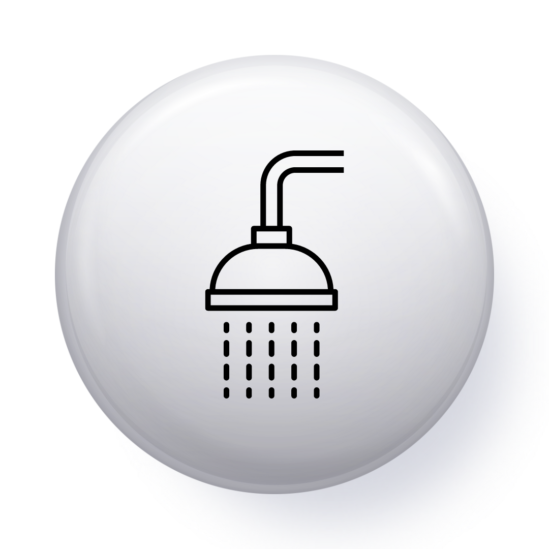 shower doors button