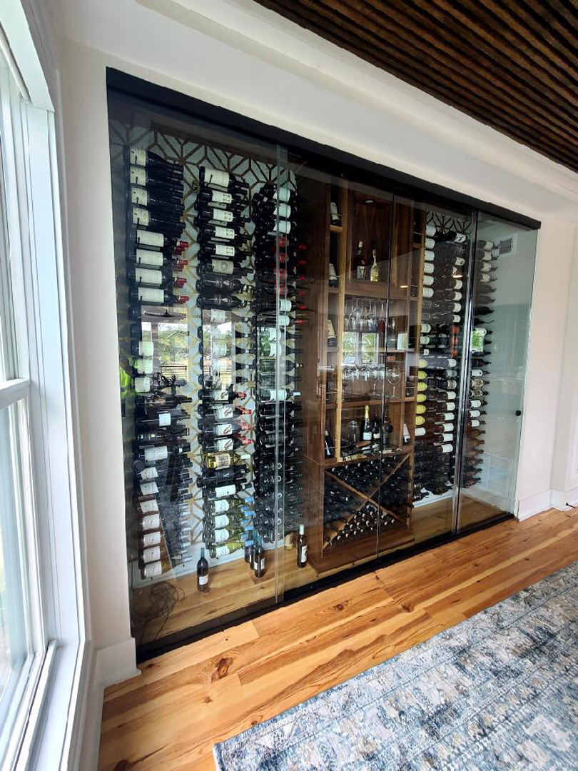 glass wine rooms in wilmington nc